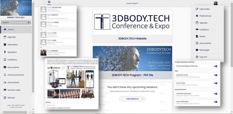 3DBODY.TECH 2021 Online Platform - click to enlarge